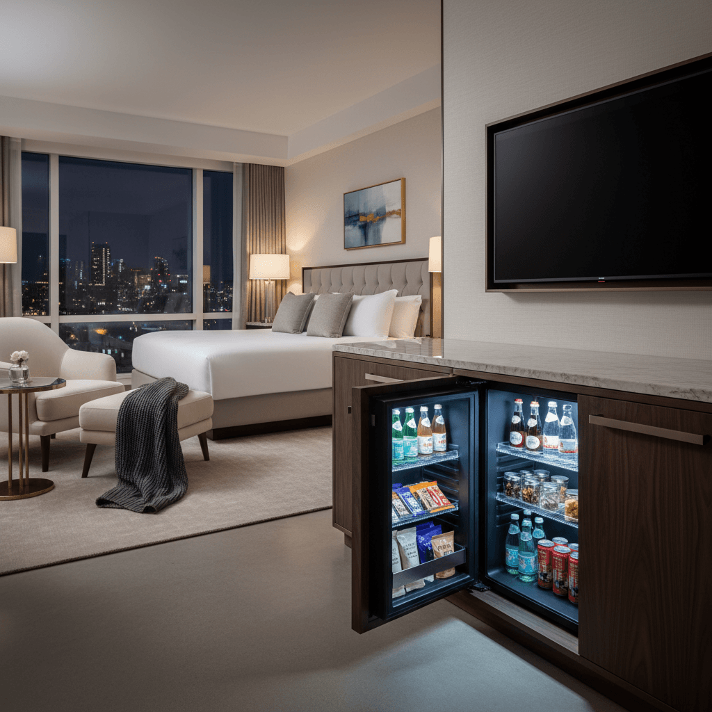 Recenze: Jak vybrat tichý a energeticky úsporný minibar pro váš hotel