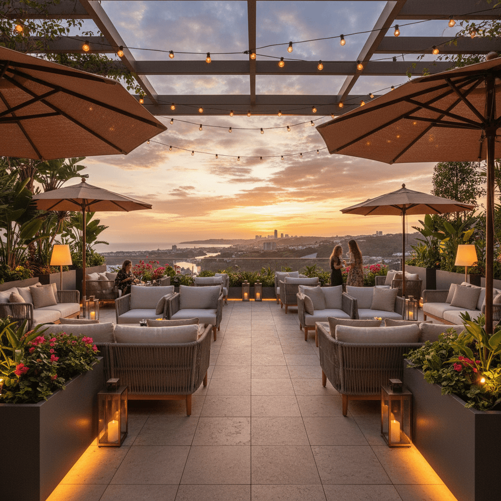 10 klíčových prvků pro dokonalé vybavení hotelové terasy a venkovních prostor