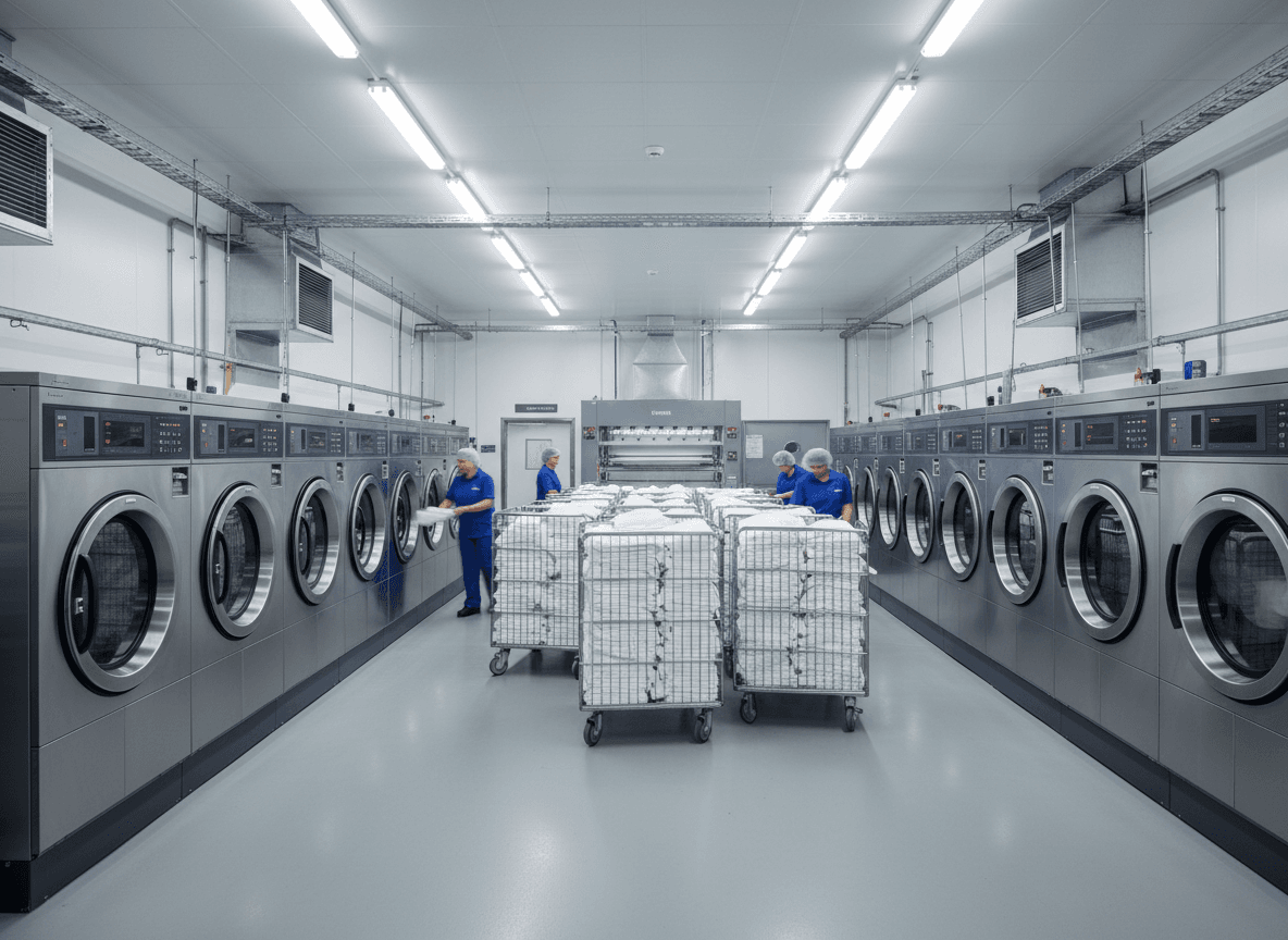 Komplexní průvodce vybavením a organizací hotelové prádelny: Jak zajistit dokonalou čistotu a efektivitu
