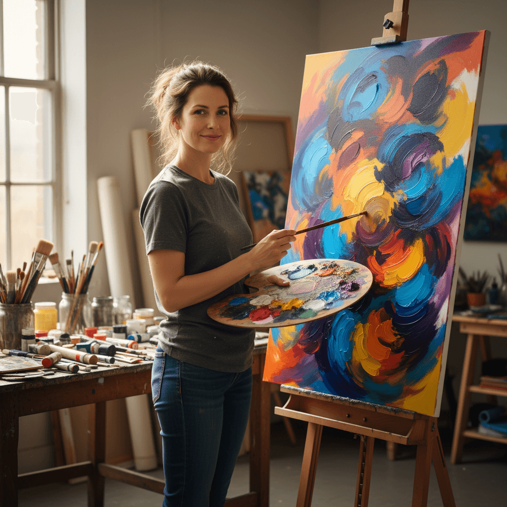 Jak najít svůj umělecký styl: Rozhovor s Mgr. art. Lucií Barešovou o malbě a kreativitě