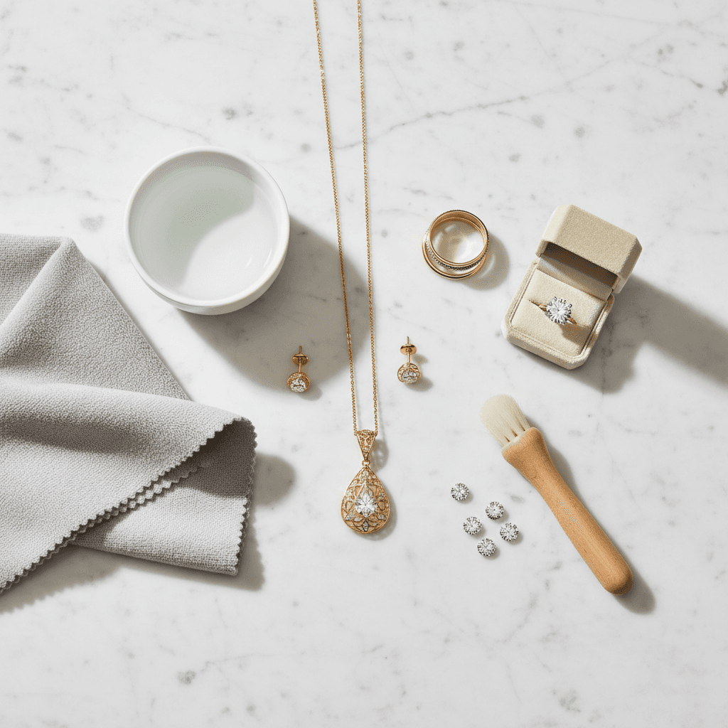 Ako sa starať o zlaté a diamantové šperky: Kompletný sprievodca domácou údržbou