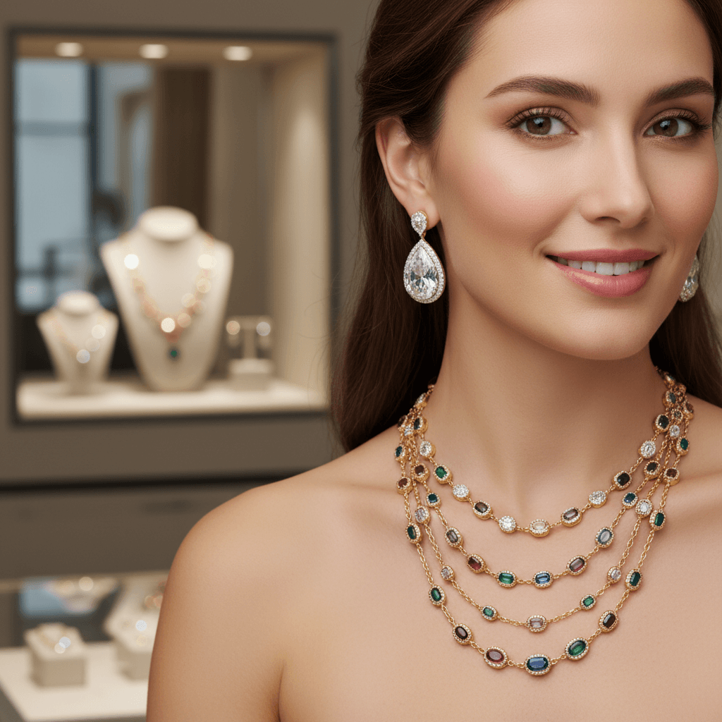 Šperkové trendy pre rok 2026: Návrat k maximalizmu a farebnej symbolike