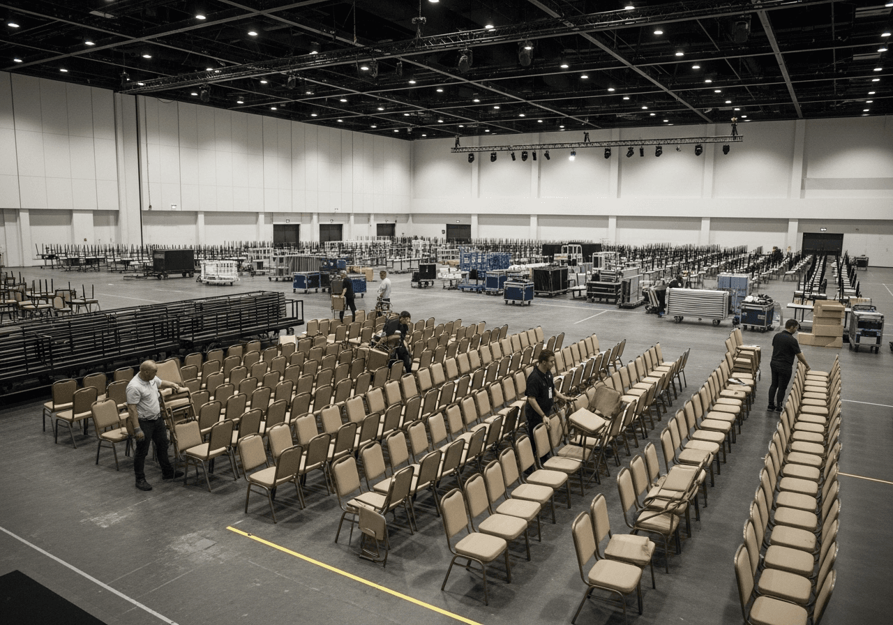 Ako efektívne pripraviť sálu na akúkoľvek akciu: Sprievodca usporiadaním krok za krokom