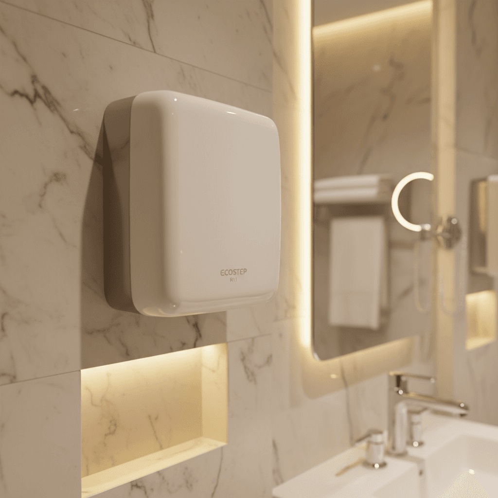 Recenzia sušiča rúk ECOSTEP R1.1: Špičková hygiena a úspora pre moderný hotel