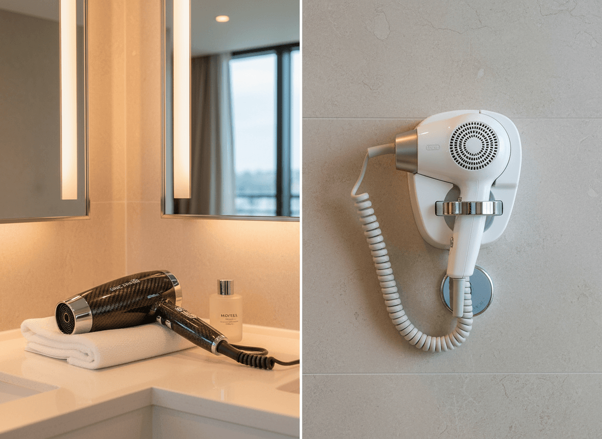 Porovnanie hotelových fénov: Ako vybrať ideálny model pre váš typ prevádzky?