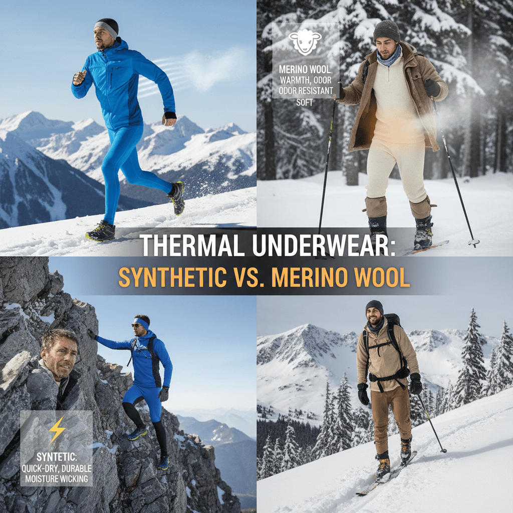 Syntetika vs. merino: Ako vybrať ideálne termoprádlo pre vaše športové aktivity?