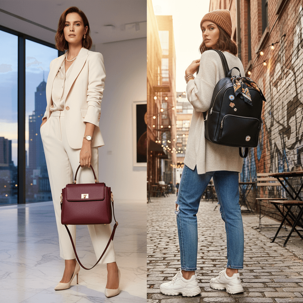 Ako správne kombinovať kabelky a ruksaky k rôznym outfitom