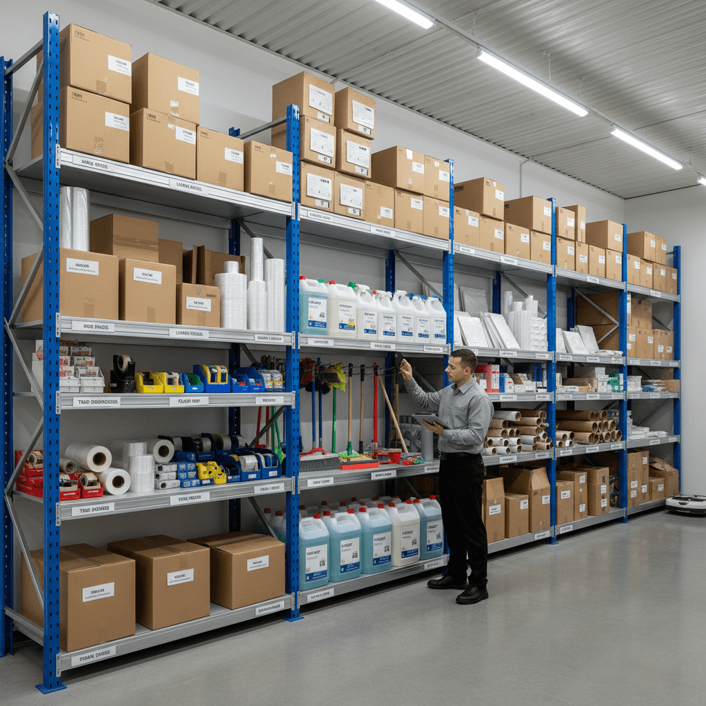 Ako efektívne riadiť zásoby obalových materiálov a čistiacich prostriedkov pre optimálnu prevádzku
