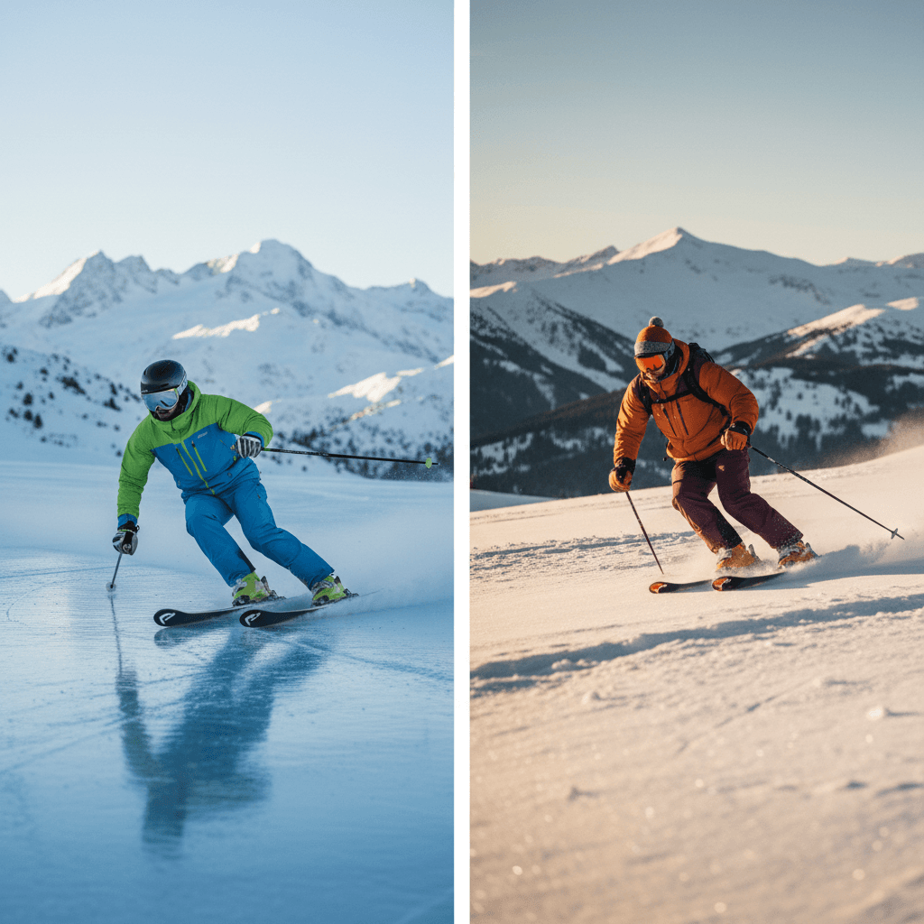 Slalomky vs. all-mountain lyže: Velké srovnání pro váš dokonalý oblouk