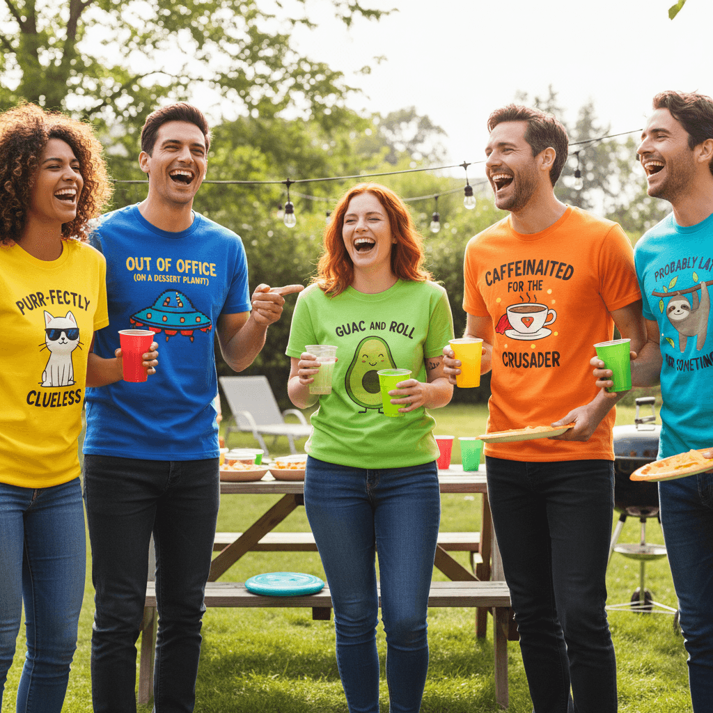 7 dôvodov, prečo by vtipné tričko nemalo chýbať vo vašom šatníku ani v roku 2026