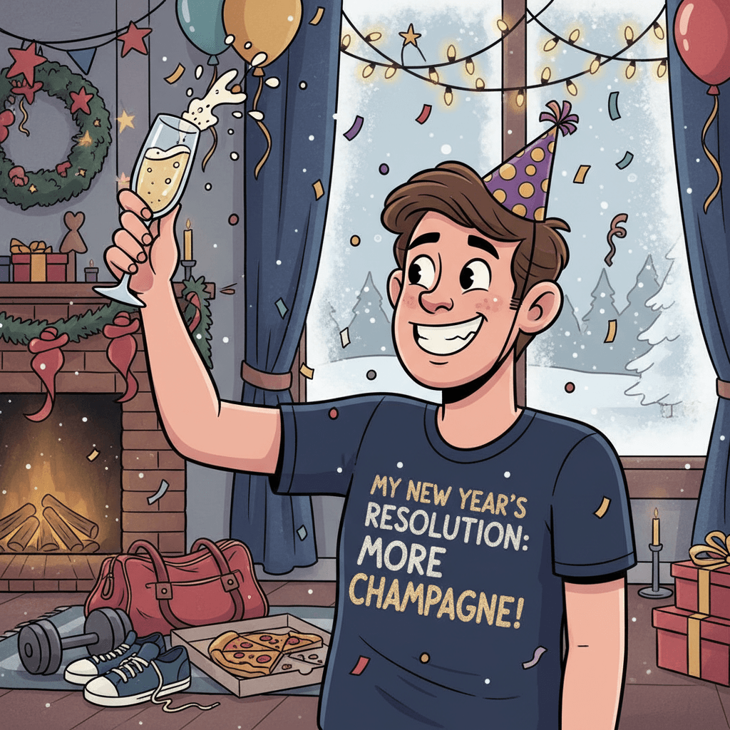 Ako prežiť Silvester a nezblázniť sa z novoročných predsavzatí: Vtipný sprievodca januárom