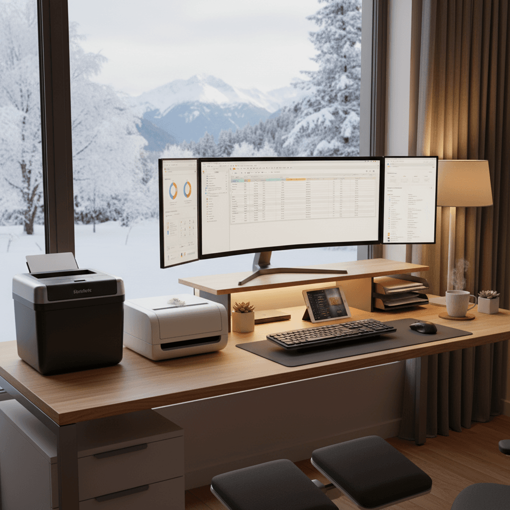 Jak na efektivní start do nového roku: Průvodce zimní organizací a ergonomií v kanceláři