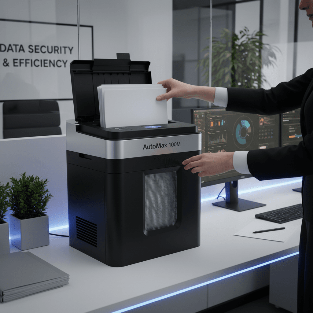 Recenze skartovače Fellowes AutoMax 100 M: Revoluce v automatickém skartování pro malé kanceláře