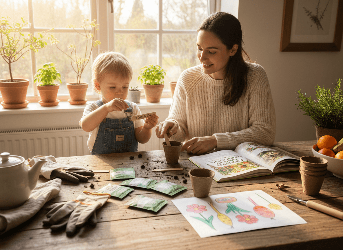 Průvodce udržitelným jarem: Jak s dětmi probudit zahradu i domov k životu