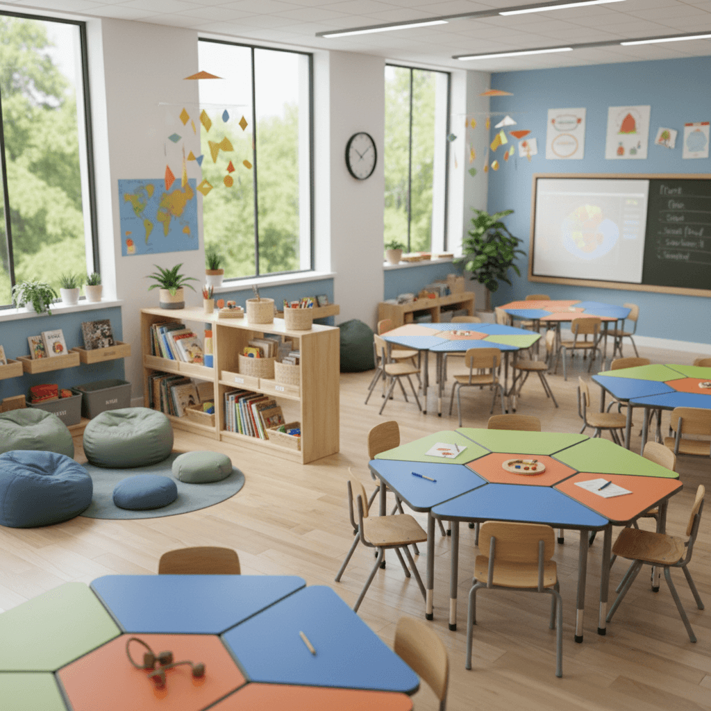 7 elemente esențiale pentru amenajarea unei săli de clasă moderne și incluzive