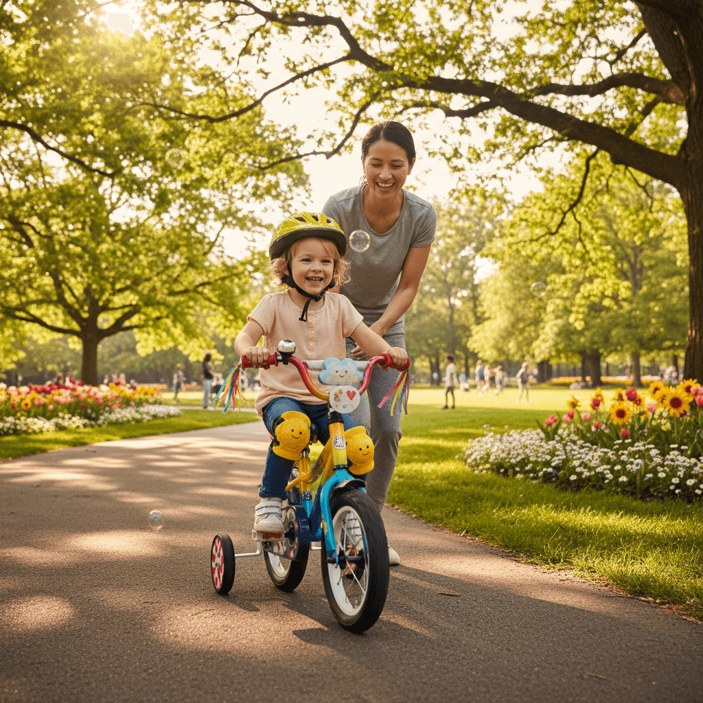 Ako vybrať prvý bicykel a naučiť dieťa bicyklovať: Kompletný návod pre rodičov