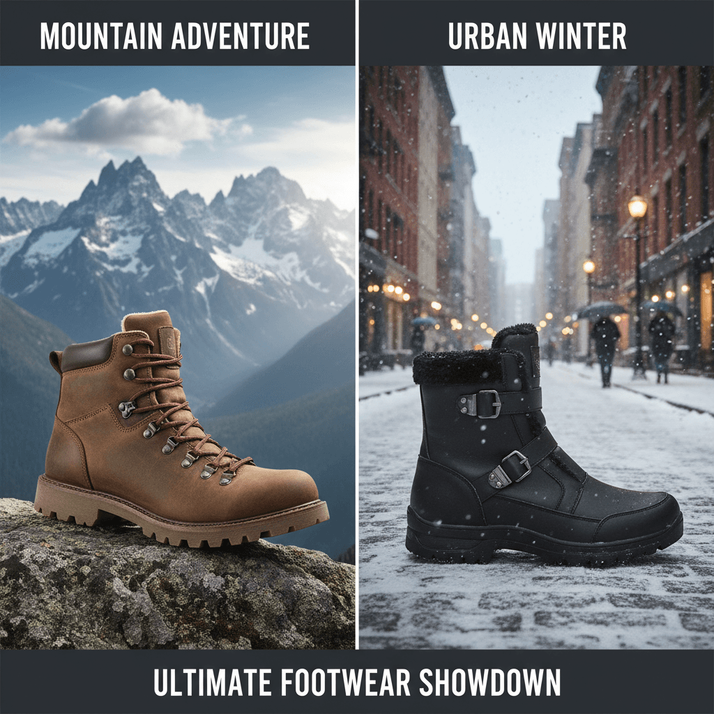 Turistická obuv versus zimní sněhule: Velké srovnání pro vaše zimní dobrodružství