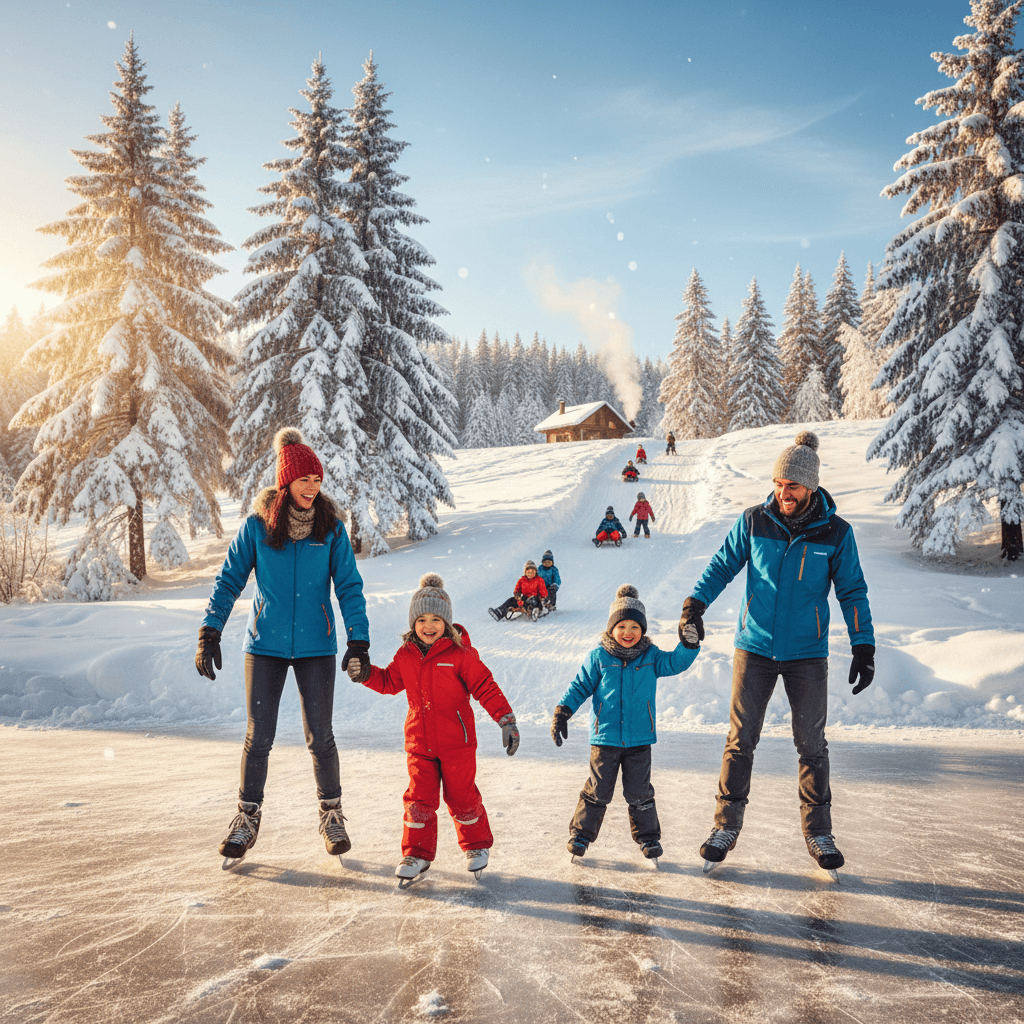 Lednové radovánky na ledě a sněhu: Průvodce výběrem bruslí a saní pro celou rodinu