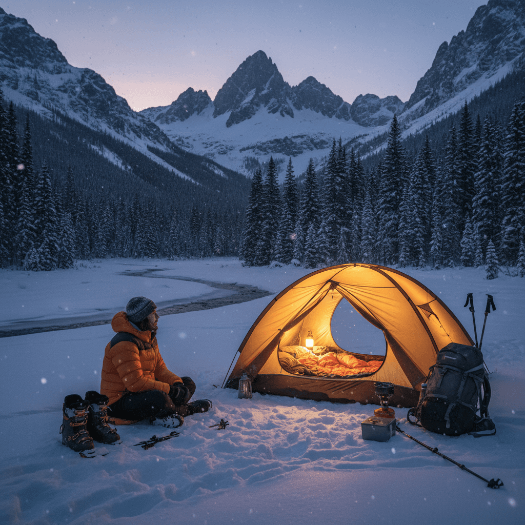 Zimní kempování a bivakování: Kompletní průvodce pro dobrodruhy