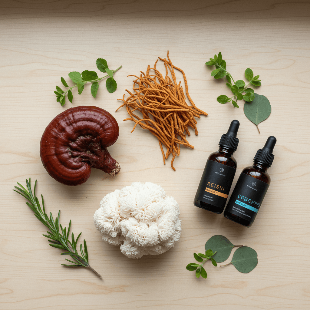 Reishi, Cordyceps alebo Hericium? Veľké porovnanie medicinálnych húb pre vaše zdravie
