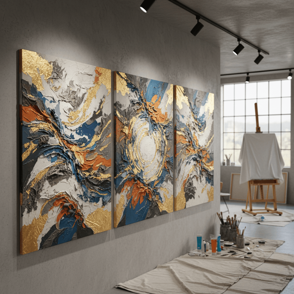 Sila textúry a zmiešaných médií: Galéria inšpirácie pre váš domov