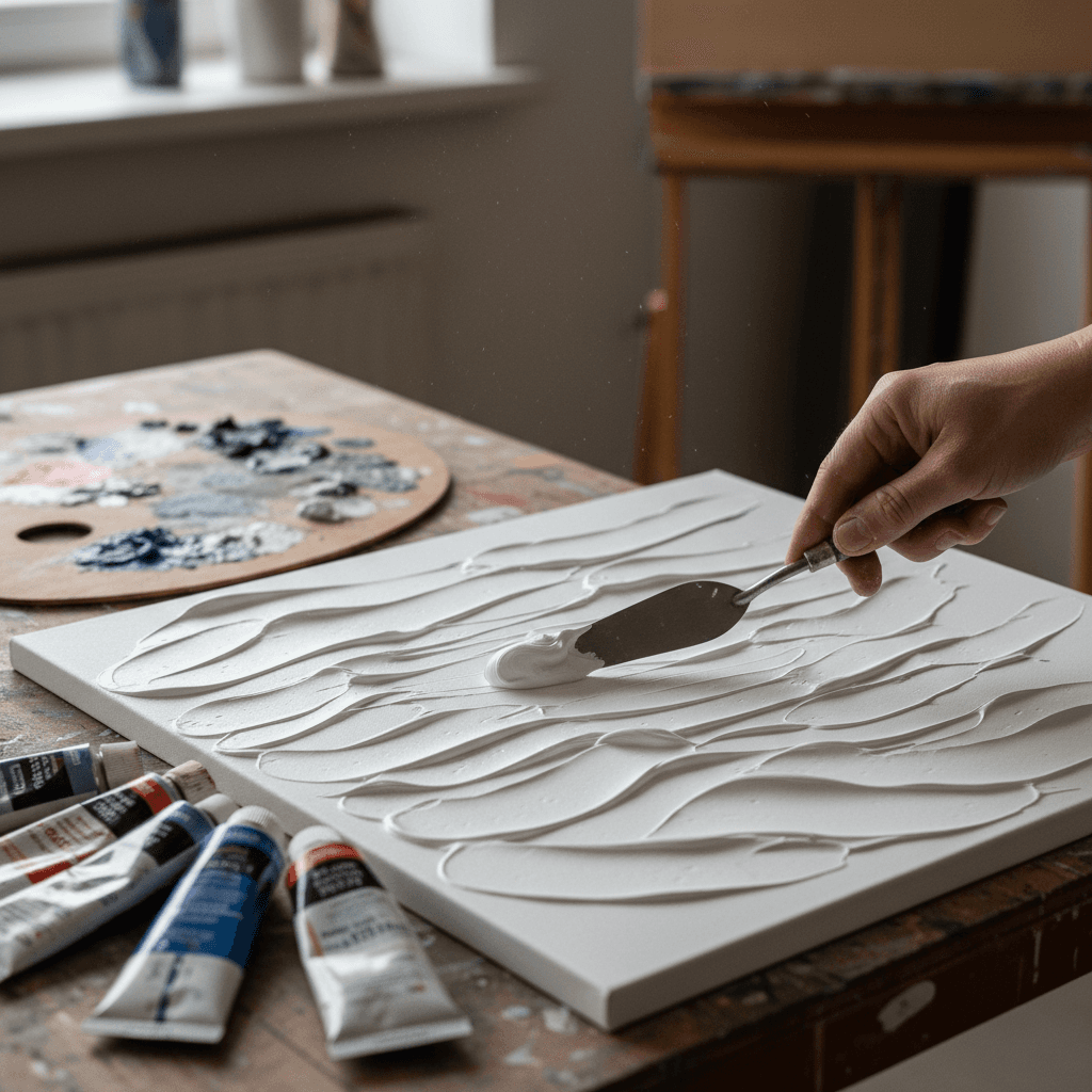 Ako vytvoriť moderný 3D obraz pomocou modelovacej pasty a akrylu: Kompletný tutoriál