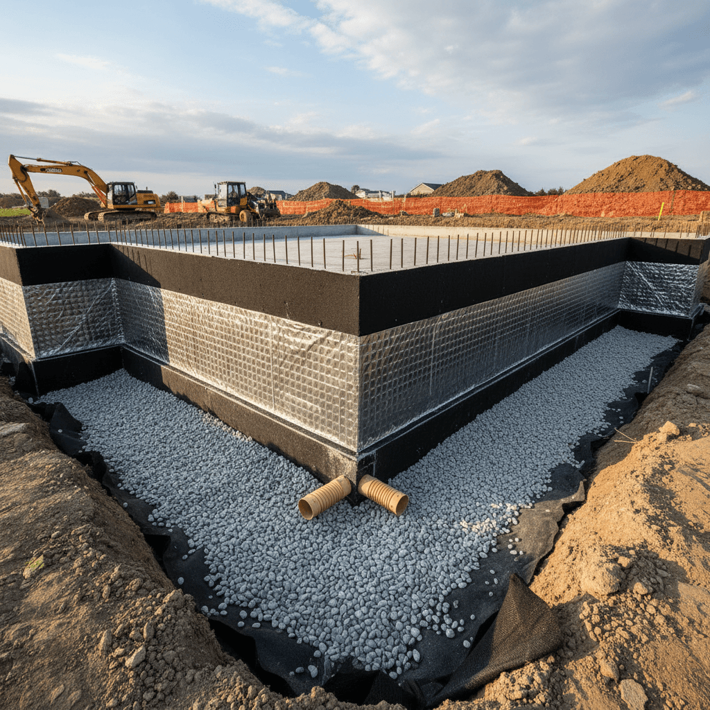 7 kľúčových krokov k efektívnej hydroizolácii a odvodneniu základov domu