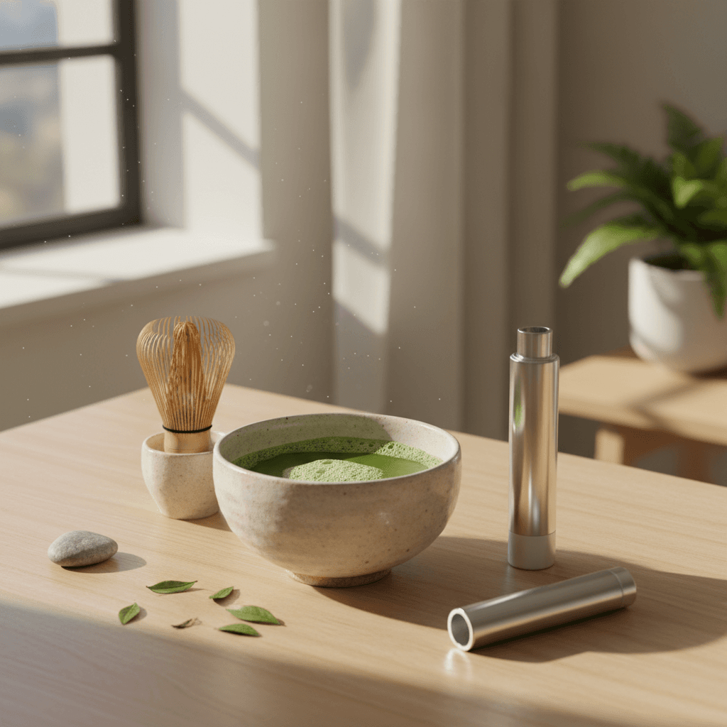 Jak na dokonalý wellness rituál: Průvodce přípravou Matcha tea a používáním vitamínových inhalátorů