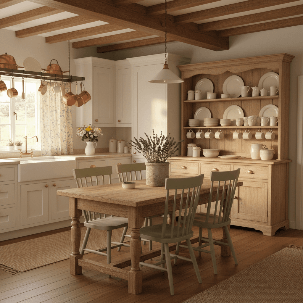 7 klíčových prvků pro vytvoření autentické venkovské kuchyně: Průvodce od nábytku po detaily