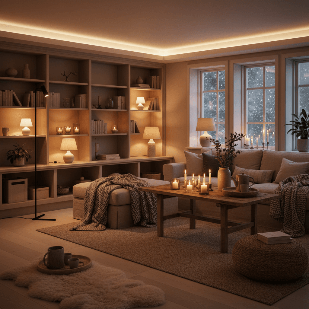 Komplexní průvodce osvětlením interiéru: Jak vytvořit hřejivou atmosféru pomocí světla