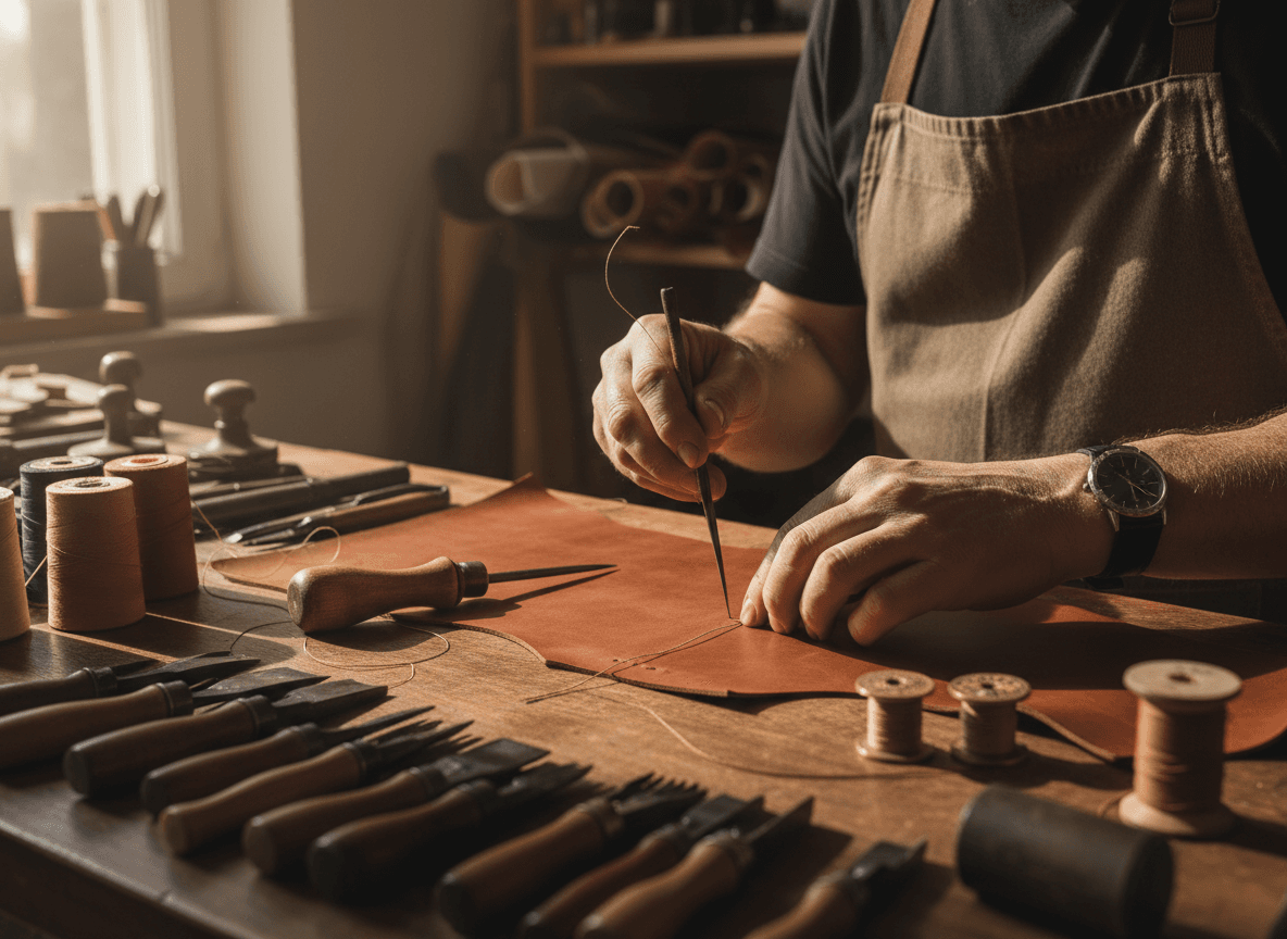 Tajemství poctivého brašnářství: Rozhovor s expertem o kvalitě kůže a ručním zpracování