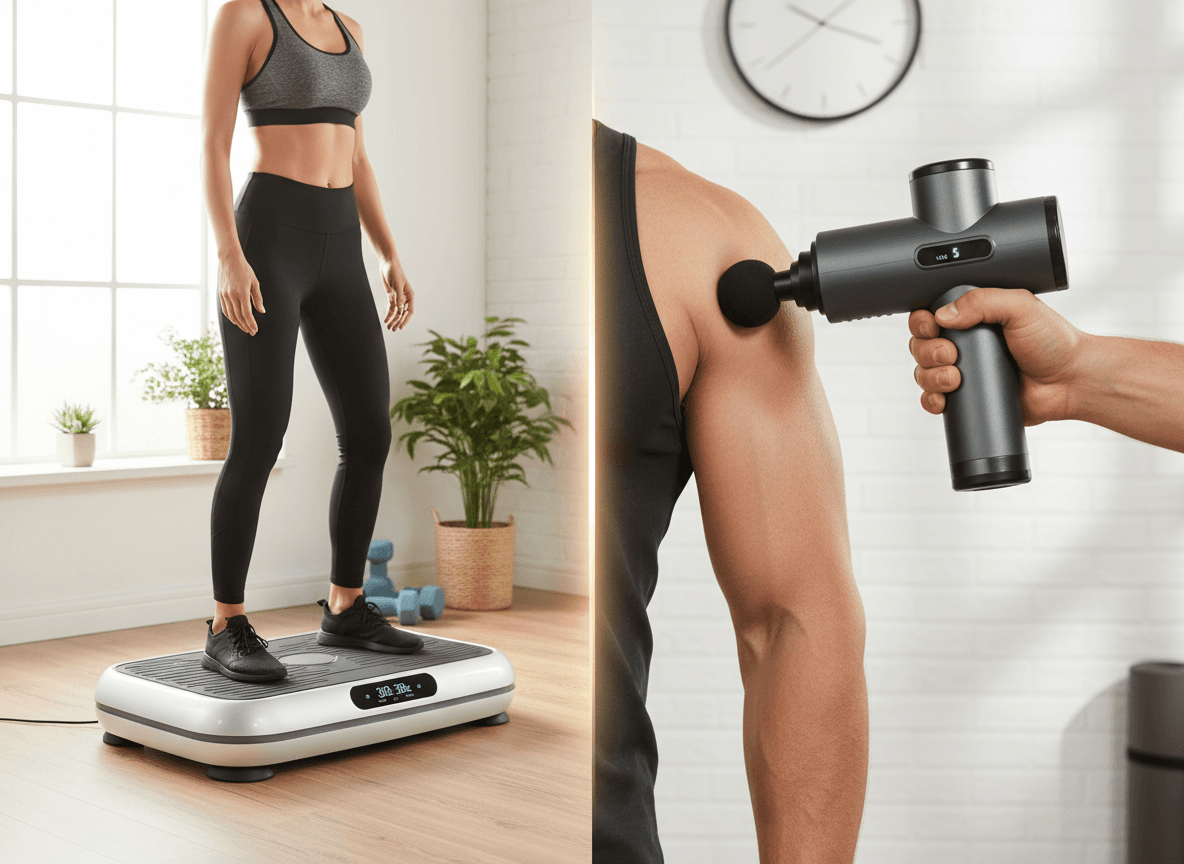 Vibračné plošiny vs. masážne pištole: Ktorý nástroj pre regeneráciu a fitness si vybrať?