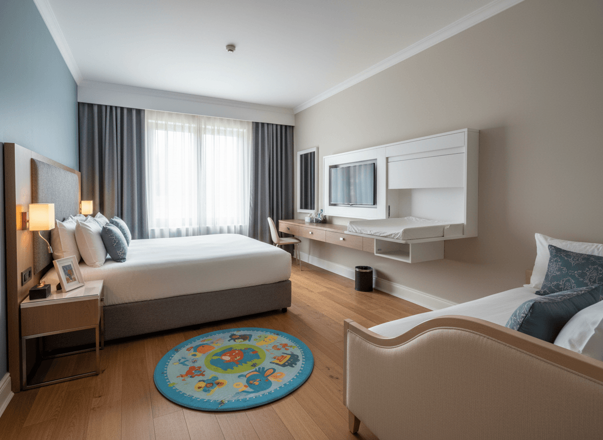 Ako vybaviť hotelovú izbu pre rodiny s deťmi: Kompletný návod pre hoteliérov